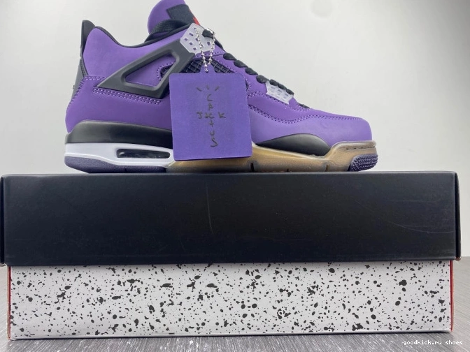 Cheap 4 LN4 and Jordan (Friends Family) Scott 766296 Purple Travis Retro 0817